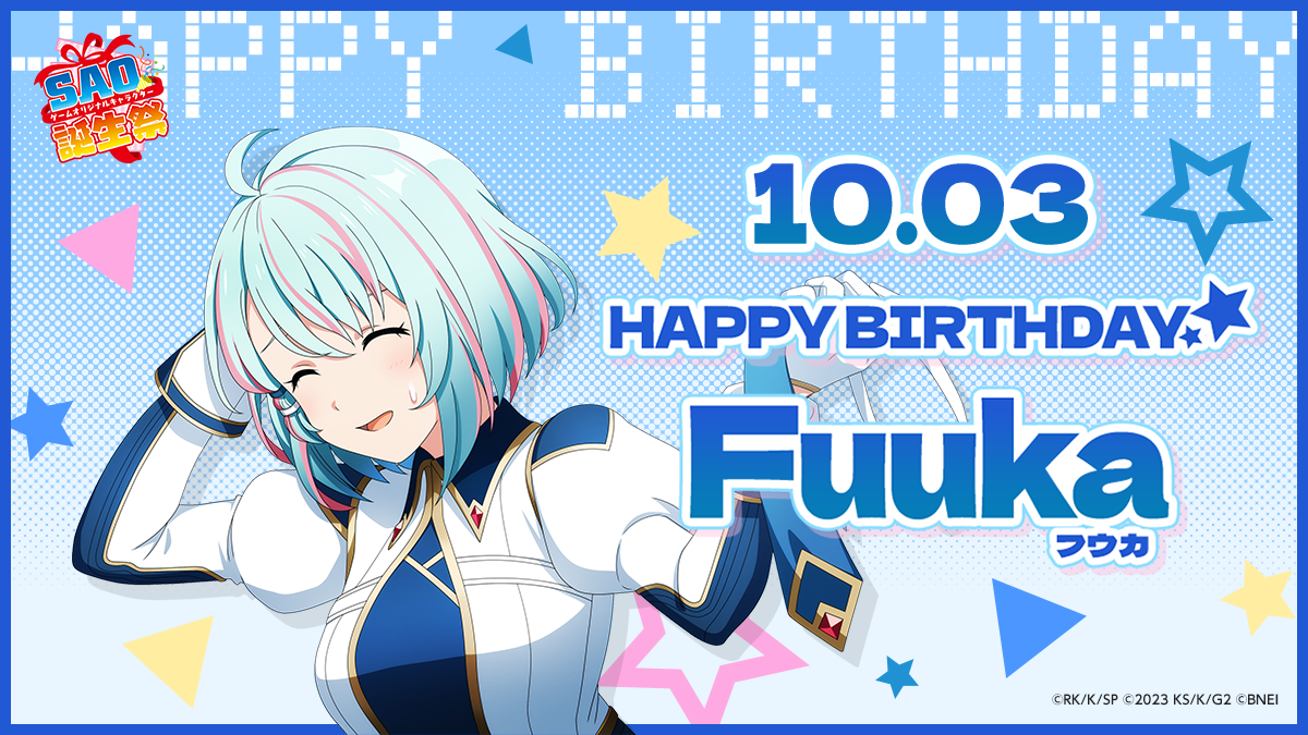 10月3日が誕生日のフウカのページに遷移します